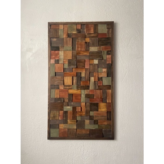 Панно из колотого дерева 60*108 см #2