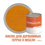 Масло для террас, деревянной мебели и детских площадок ProfiPaints Silver Terrace Oil 0.9 л, Янтарь