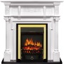 Каминокомплект Oxford - Белый с очагом Fobos FX Brass