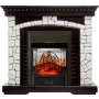 Каминокомплект Glasgow - Венге / Белый с очагом Majestic FX M Black