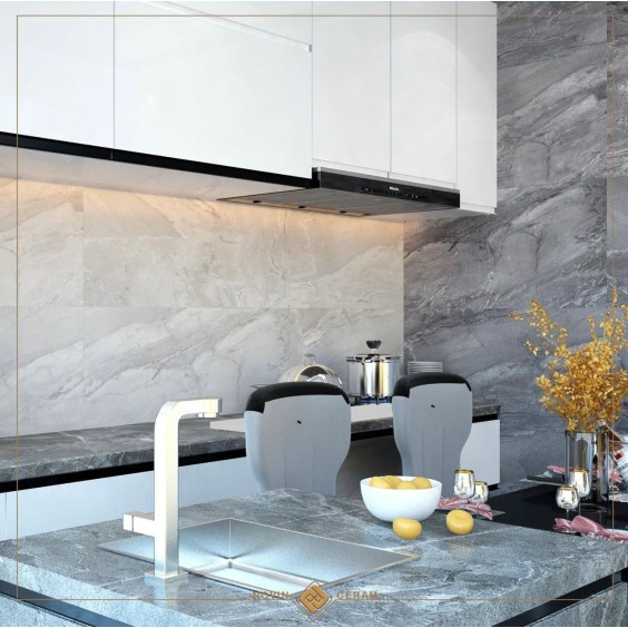 Керамогранит Forzesko Gray Dark, 1200х600 мм #4