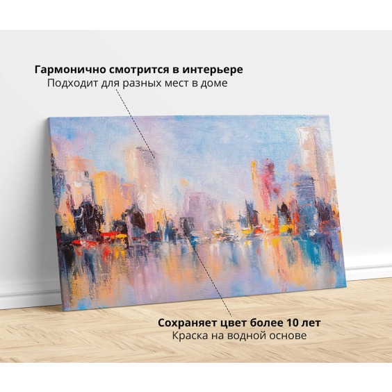 Картина на стену большая на холсте интерьерная "Сан-Франциско", размер 40х60 см #3 Картина на стену большая на холсте интерьерная "Сан-Франциско", размер 40х60 см #3