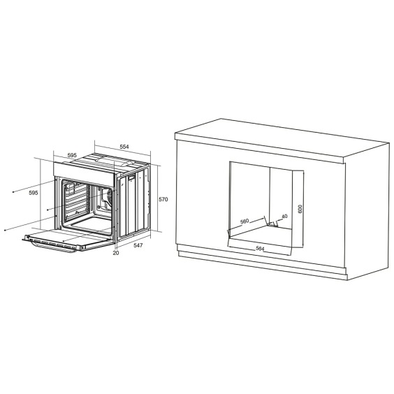 Meferi MEO6016WH Comfort Plus электрический духовой шкаф #14
