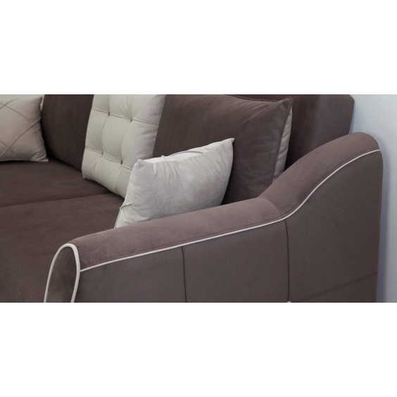 Френсис Диван-кровать Арт. ТД 261 Амиго шоколад* (коричневый), Амиго крем* (серо-бежевый) Д2280/Ш1030/В900 #5