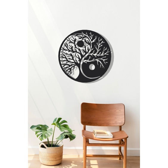 Картина Wood [ древо жизни Инь-Ян ], 38 см #6