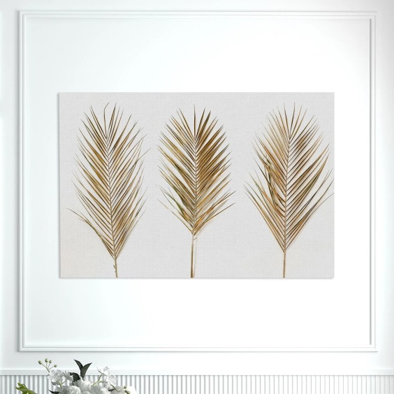 Интерьерная картина "Листья пальмы" на холсте, большая, размер 80х115 см #1 Интерьерная картина "Листья пальмы" на холсте, большая, размер 80х115 см #1