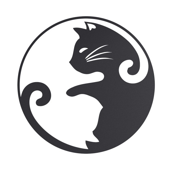 Картина Catting-yang  [ Инь-Ян кошка ], 37 см #1