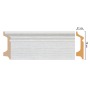 Плинтус напольный Decomaster D122-1070ДМ (78х21х2400мм)