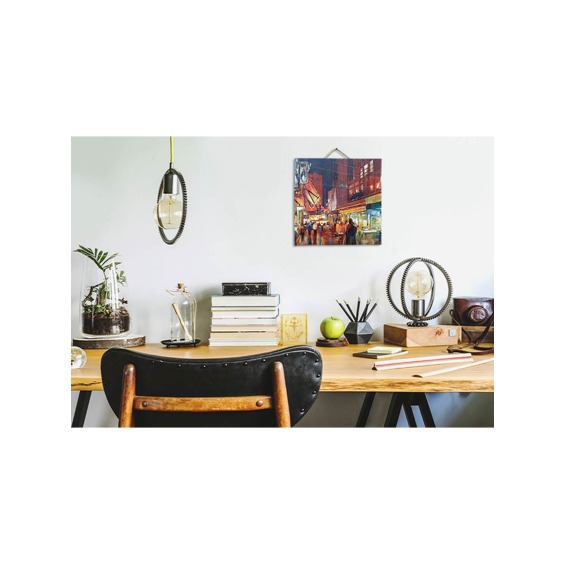 Картина "Вечерний город" 40х40 см #3 Картина "Вечерний город" 40х40 см #3