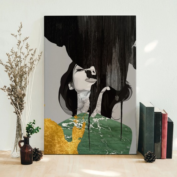 Интерьерная картина "Минимализм мысли" на холсте, большая, размер 45х30 см #1 Интерьерная картина "Минимализм мысли" на холсте, большая, размер 45х30 см #1