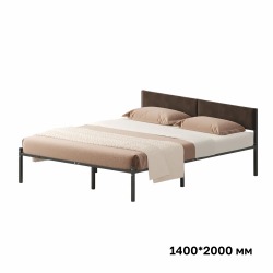 Комплект кровать Лофт 140х200 черный vel RS-32 140