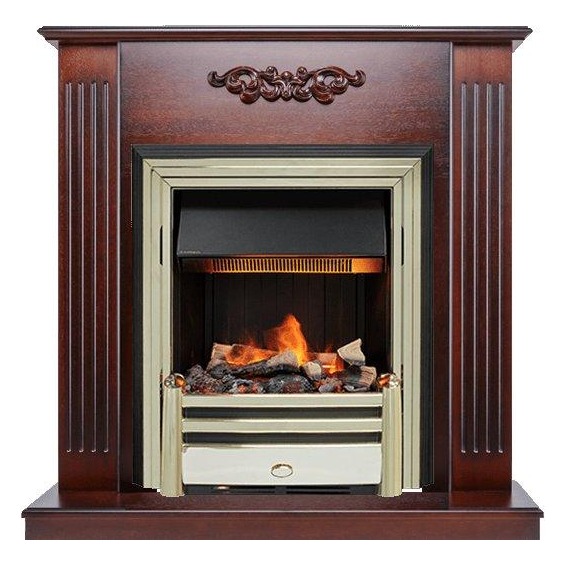 Каминокомплект Lumsden - Махагон коричневый антик с очагом Cavendish #1 Каминокомплект Lumsden - Махагон коричневый антик с очагом Cavendish #1