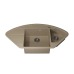 Кухонная мойка кварцевая Uperwood Quartz UPD-06-02, угловая двухсекционная, бежевый