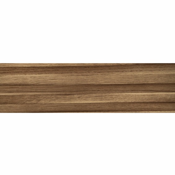 Кромка пластиковая с клеем «Скиф» Орех Волна арт. 132, 3000 x 32 мм #1