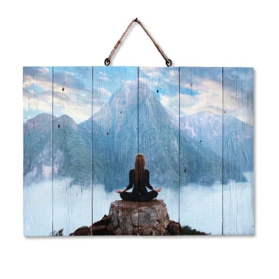 Картина "Медитация в горах" 70х50 см #1 Картина "Медитация в горах" 70х50 см #1