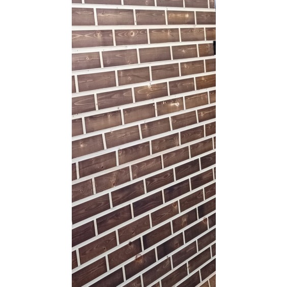 Декоративная евровагонка «Кирпичная кладка» для внутренней отделки 12.5*90*3000 Сорт А,В, 2.7 м2, 10 шт #3 Декоративная евровагонка «Кирпичная кладка» для внутренней отделки 12.5*90*3000 Сорт А,В, 2.7 м2, 10 шт #3
