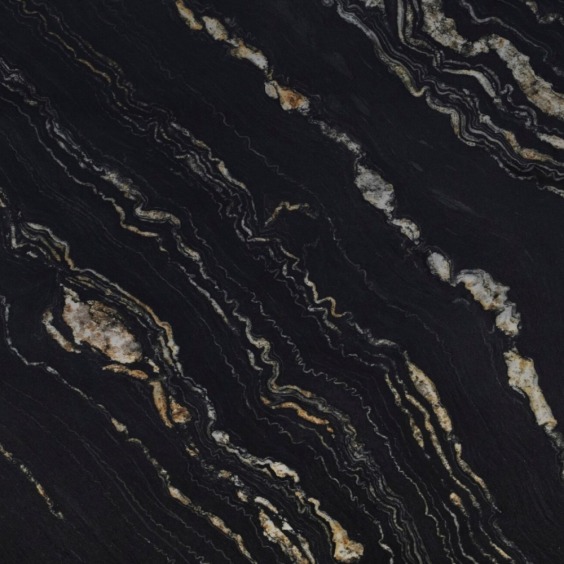 Мебельный щит «Скиф» Сахара чёрная глянец арт. 260, 3000 x 600 x 6 мм #1