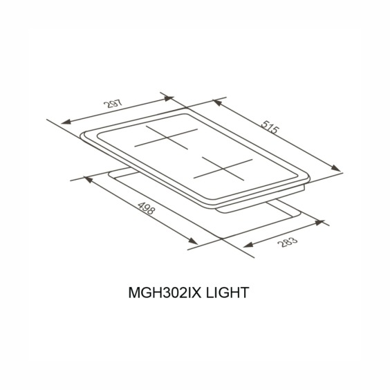 Варочная панель газовая Meferi MGH302IX Light #16