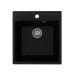 Кухонная мойка Ulgran Quartz Forte 460 квадратная-07 Уголь
