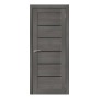 Межкомнатная дверь Эко Шпон Porta X Порта-22 Grey Veralinga СТ-Black Star 200*90
