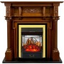 Каминокомплект Oxford - Орех с очагом Majestic FX M Brass