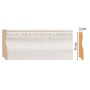Плинтус напольный Decomaster Classicline 153-19D (95х12х2400мм)