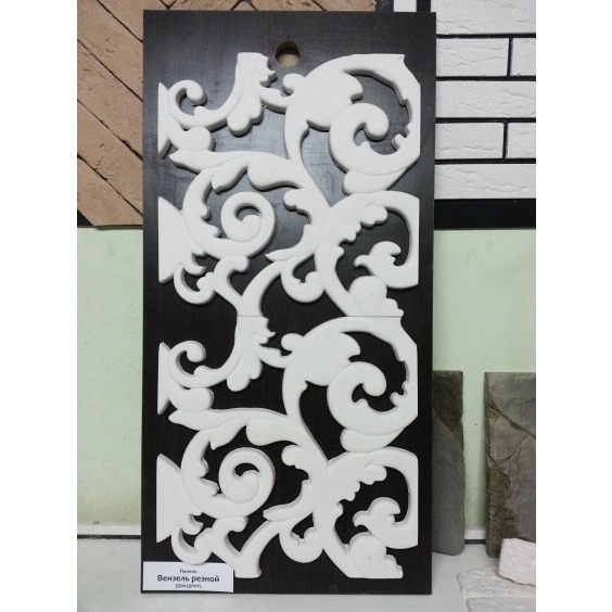 Панель "Вензель резной" гипсовый, 350х350х15 мм #5