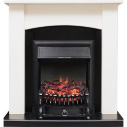 Каминокомплект Baltimore - Слоновая кость, черный с очагом Fobos FX Black