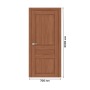 Дверь межкомнатная DK-Doors ДГ ЛК2 Орех, 2000х700, Полотно