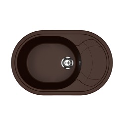Мойка для кухни из искусственного камня Ulgran U-610-345, шоколад