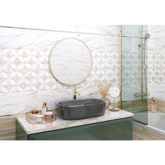 TWU09LAR014 плитка облицовочная рельефная Alma Ceramica Laura 249*500 (9 шт в уп/63.897 м в пал) #2