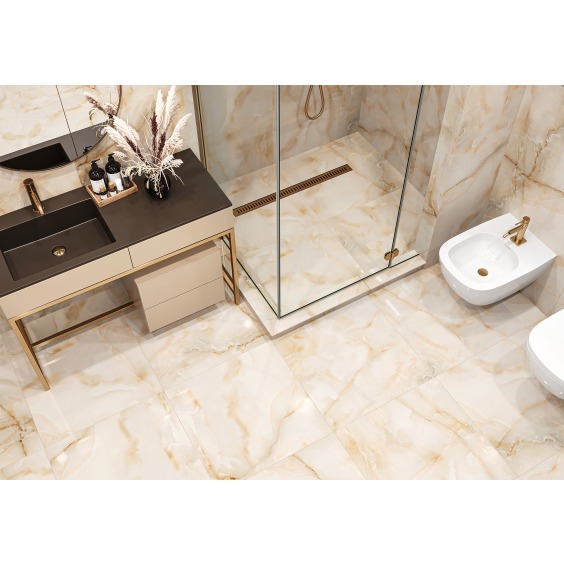 LCM 6060MOS21P Moonstone Gold Керамогранит полированный 600*600 (4 шт в уп/57,60  м в пал) #2