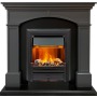 Каминокомплект Langford - Серый графит с очагом Brookline Black