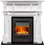 Каминокомплект Oxford - Белый с очагом Brookline Black