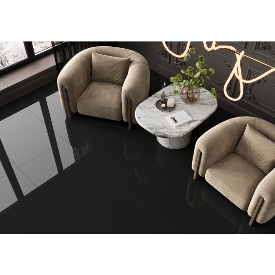 LCM 60120DMS99HG Domines Black Керамогранит суперполированный 600*1200 (2 шт в уп/46,08  м в пал) #2