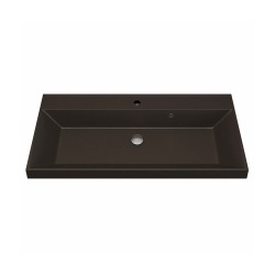Раковина для ванной кварцевая Uperwood Classic Quartz 90х45х15 см, коричневая матовая, трюфель
