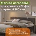 Кроватное изголовье Лофт 1600 Тёмно-Серый 37