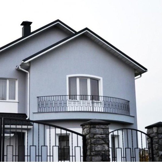 Краска фасадная износостойкая для наружных и внутренних работ Profipaints Eco Facade Acryl 9л, RAL-9005 #16
