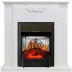 Каминокомплект Lumsden - Белый дуб с очагом Majestic FX M Black