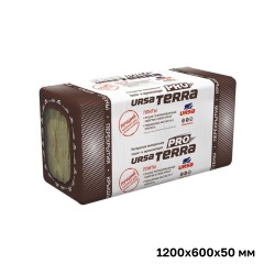 Утеплитель Ursa Terra Pro 34 PN 1200х600х50 мм, 24 шт. в уп