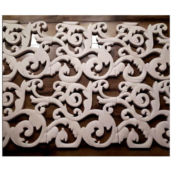 Панель "Вензель резной" гипсовый, 350х350х15 мм #3