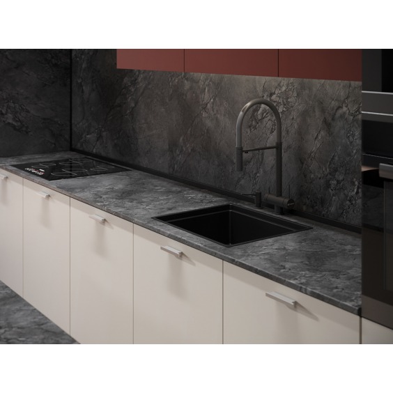 Фартук для кухни «Скиф» Мрамор Империал тёмный арт. 207, 3000 x 600 x 6 мм #2 Фартук для кухни «Скиф» Мрамор Империал тёмный арт. 207, 3000 x 600 x 6 мм #2