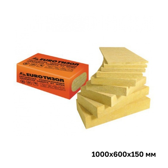 Утеплитель Тизол Евро-Руф 100 Н 1000х600х150 мм, 2 шт. уп #1
