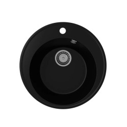Мойка для кухни кварцевая Ulgran Quartz Nora 485-07, уголь