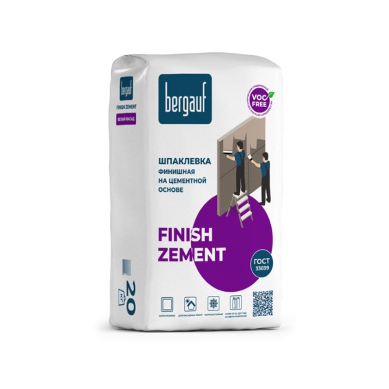 Шпаклевка Bergauf Finish Zement 20 кг. #1