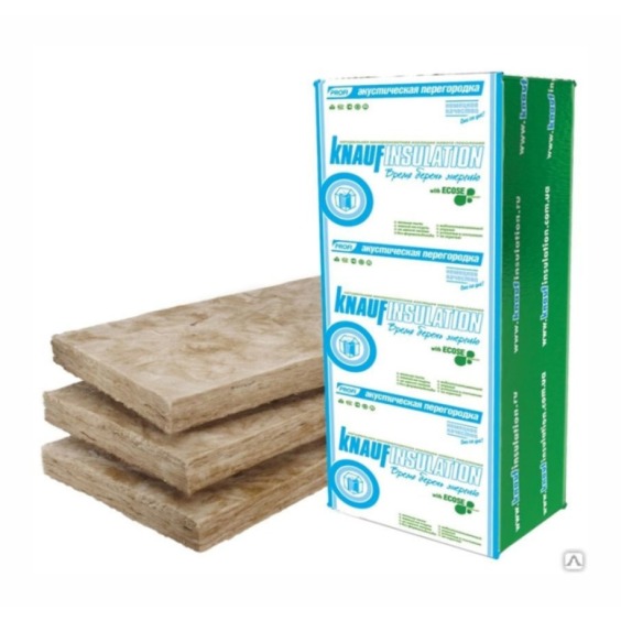 Утеплитель Кнауф инсулейшн акустическая перегородка (проф) 1300х610х75 мм 12 шт. уп #1