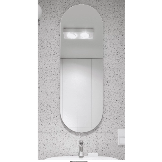 Зеркало овальное Kapoorso 700х1400 мм с фоновой подсветкой 3000К #5