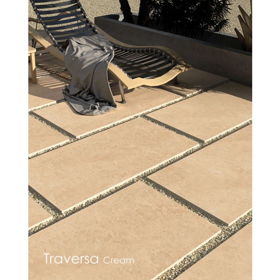 Утолщенный керамогранит Teraversa Cream, 1200х600х20 мм #2