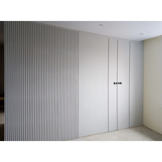 3Д Панель гипсовая "Рейка" Брекчия, Белый #5 3Д Панель гипсовая "Рейка" Брекчия, Белый #5