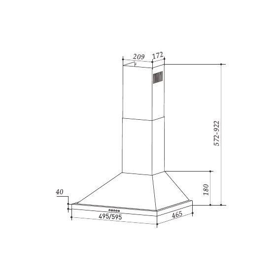 Maunfeld Line T 60 Black вытяжка #2